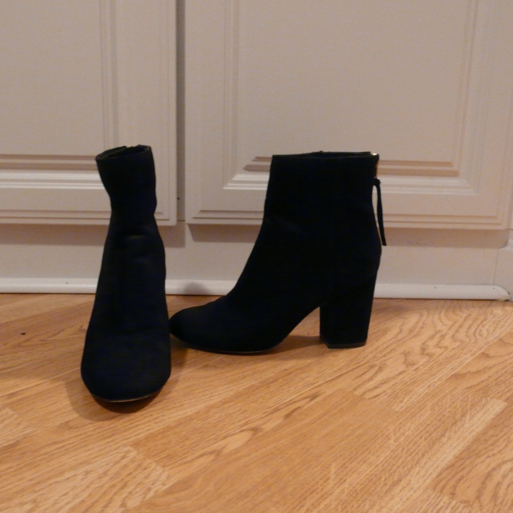 Asos River Island block heel booties